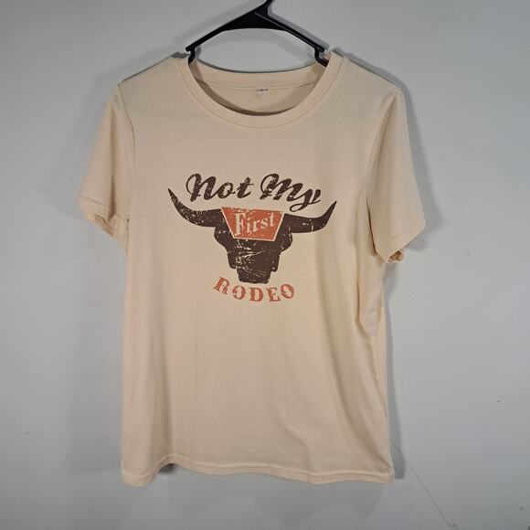 None and/or Unknown Tops - "Not My First Rodeo" Adult Small T-Shirt
